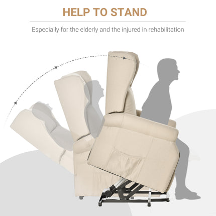 The Fernbrook Electric Riser Recliner – Linen Grey