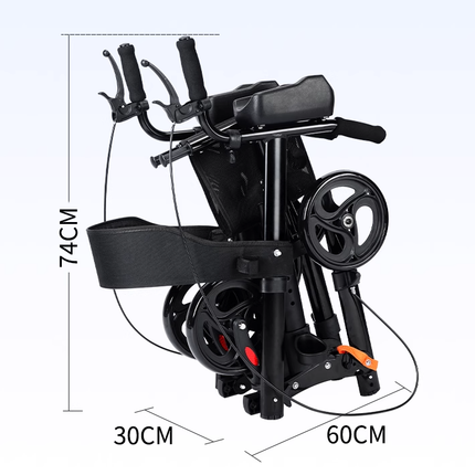 AgeRange Elmstead Folding Walker with Padded Seat & Cup Holder