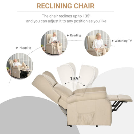 The Fernbrook Electric Riser Recliner – Linen Grey